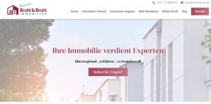 Website Immobilienmakler Brohl & Brohl